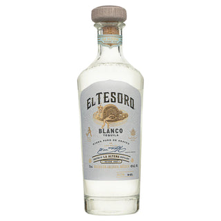El Tesoro authentic Blanco Tequila Mexican spirits