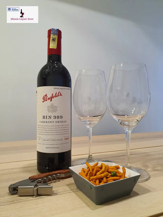 Penfolds Bin 389 Cabernet Shiraz 2018 Australian red wine bottle