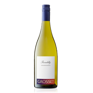750 ml bottle of Grosset Piccadilly Chardonnay 2024 showing a clear wine bottle with elegant label from Adelaide Hills white wine.