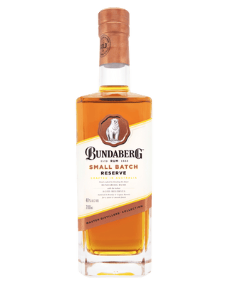 Bundaberg Master Distillers Collection Small Batch Rum 700ml bottle with amber rum and premium black and gold label.