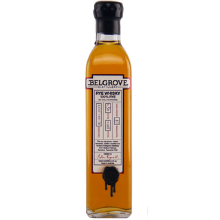 Belgrove whisky bottle on a white background