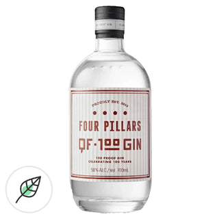 Bottle of Qantas Centenary Four Pillars Gin 700 ml with commemorative label celebrating Qantas’ 100-year centenary