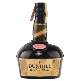 Dunhill Finest Scotch Whisky bottle on a white background