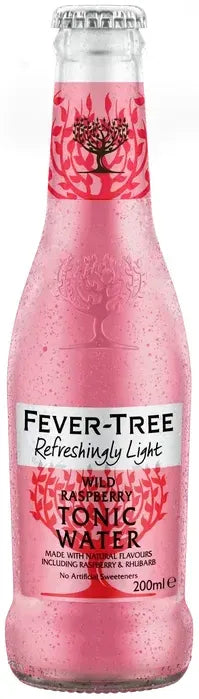 Fever-Tree Refreshingly Light Wild Raspberry Tonic Water 200ml (4 Pack)
