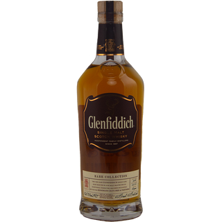 Glenfiddich whisky bottle on a white background