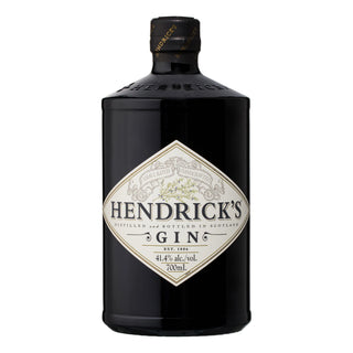 Hendrick's Gin bottle on a white background