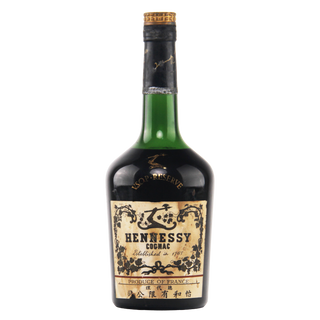 Hennessy Cognac bottle on a white background