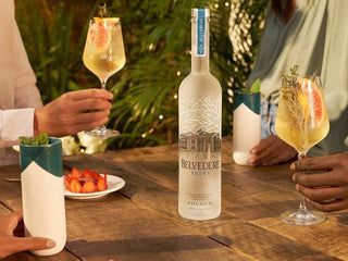Belvedere premium Polish vodka brand banner showcasing lifystle