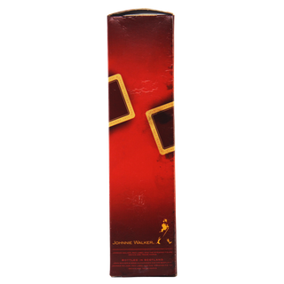 Johnnie Walker red box with gold accents on a white background
