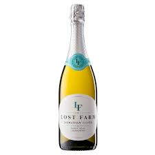Bottle of Close Farri sparkling wine on a white background