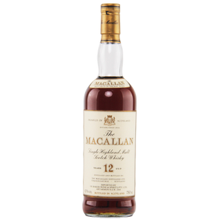 The Macallan whisky bottle on a white background