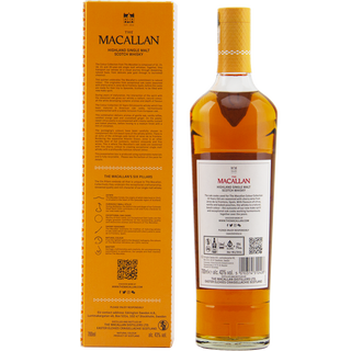 The Macallan whisky bottle and box on a white background
