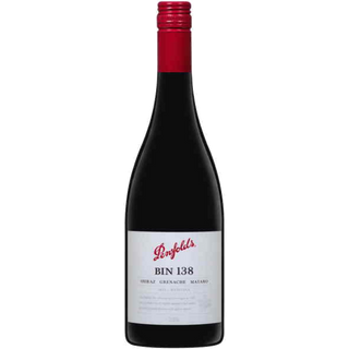 Penfolds Bin 138 wine bottle on a white background