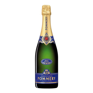A bottle of Pommery champagne with a White background