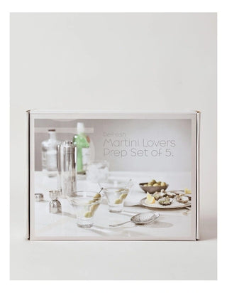 Vue Refresh Martini Lovers Prep Set of 5 in Silver