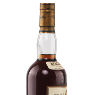 Bottle of Macallan whisky on a white background