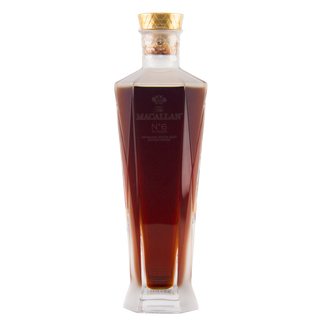 Macallan whiskey bottle on a white background