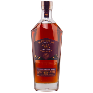 Westward American Single Malt Whiskey bottle on a white background