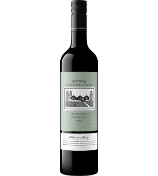 Wynns Coonawarra Estate wine bottle on a white background