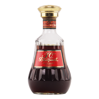 Bottle of XO Brandy with a red label on a white background