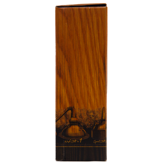 Wooden book with engraved design on a white background