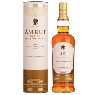 Amrut Oloroso Cask #3897 Indian Single Malt Whisky comes in a box and features rich notes of dried fruits and sherry.