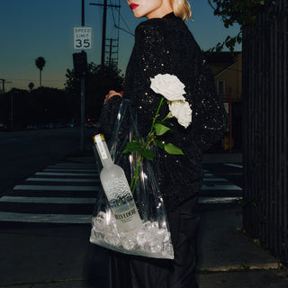 Belvedere Organic Vodka bottle on a white background