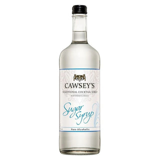 Bottle of Cawsey's Sugar Syrup on a white background