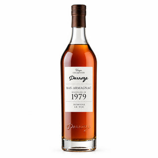 Darroze Bas-Armagnac bottle and packaging on a white background