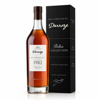 Darroze Bas-Armagnac bottle and packaging on a white background
