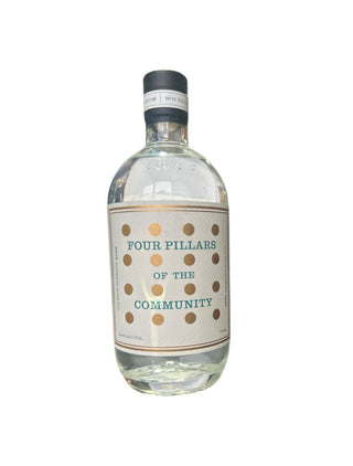Bottle of 'Four Pillars of the Community' on a white background