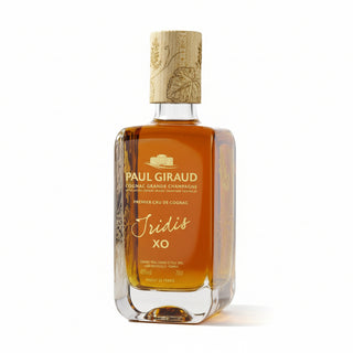 Bottle of Paul Giraud Cognac on a white background