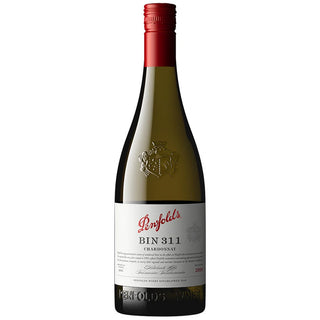 Penfolds Bin 311 Chardonnay wine bottle on a white background