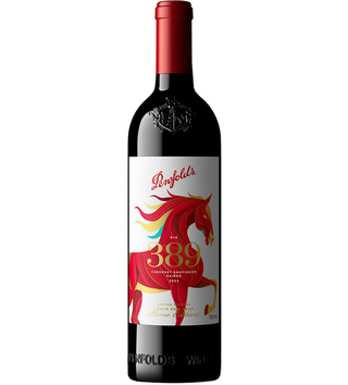 Penfolds 389 Cabernet Sauvignon wine bottle on a white background