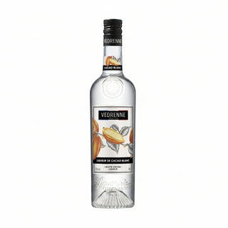 Vedrenne cacao blanc bottle on a white background