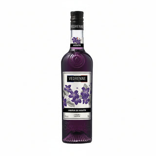 Vedrenne Violette liquor bottle on a white background