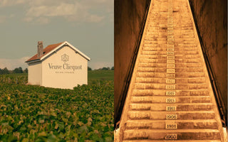 Veuve Clicquot premium French Champagne brand banner showcasing logo